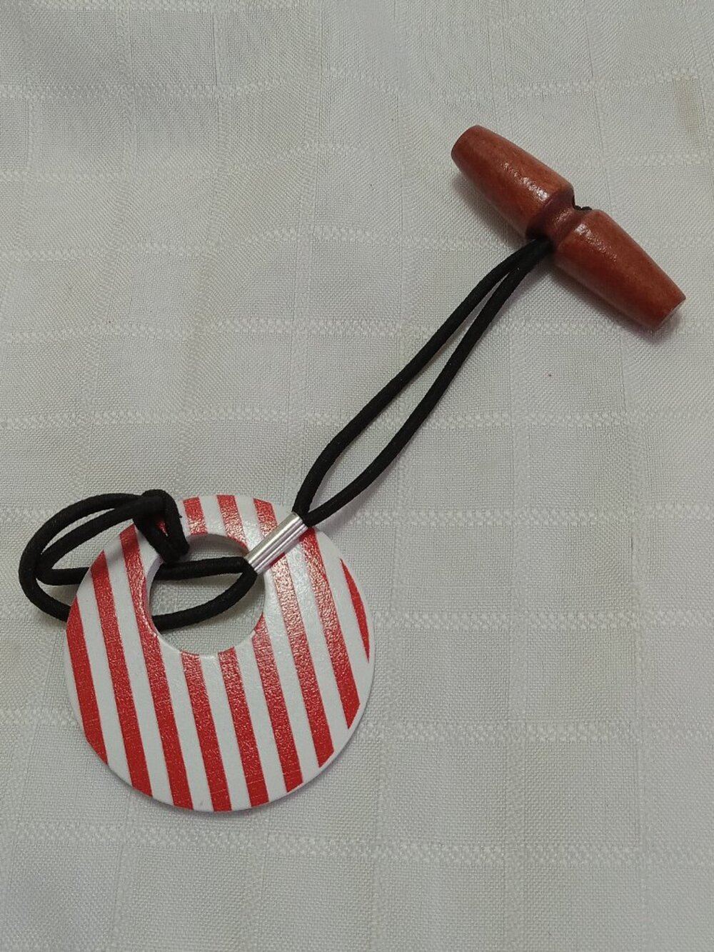 Set of 2 toggle hair ties a vintage (designed as a dreadlock or loc tie holder)